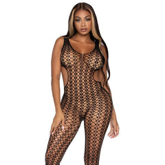 LEG AVENUE - BODYSTOCKING DE MALLA TALLA ÚNICA