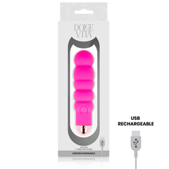 DOLCE VITA - SIX VIBRADOR RECARGABLE ROSA 7 VELOCIDADES