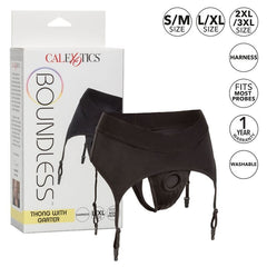 CALEXOTICS - BOUNDLESS STRING WITH GARTER L/XL