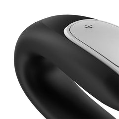 SATISFYER - VIBRADOR DOBLE FUN PARTNER NEGRO