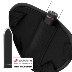 FETISH SUBMISSIVE CYBER STRAP - ARNÉS CON DILDO Y MANDO A DISTANCIA BULLET WATCHME TECHNOLOGY L