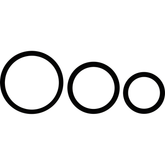 OHMAMA - SET DE 3 ANILLOS DE SILICONA NEGRO