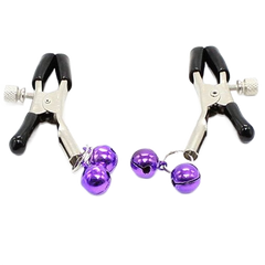 OHMAMA FETISH - NIPPLE CLAMPS WITH LILAC BELL