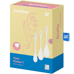 SATISFYER - YONI POWER TRAINING SET 1 WHITE