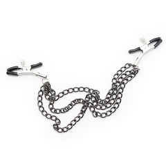 OHMAMA FETISH - NIPPLE CLAMPS WITH BLACK CHAINS