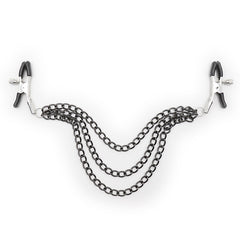 OHMAMA FETISH - NIPPLE CLAMPS WITH BLACK CHAINS
