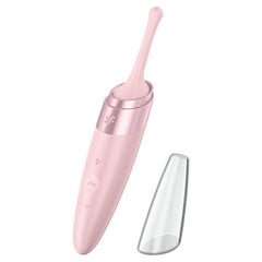 SATISFYER - TWIRLING DELIGHT PINK CLIT TIP VIBRATOR