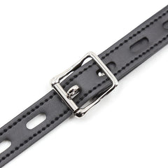 OHMAMA FETISH - MORDAZA DE CUERO CON GANCHOS DE METAL