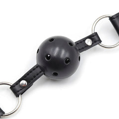 OHMAMA FETISH - BALL GAG WITH VENTS AND TELENOL CLAMPS