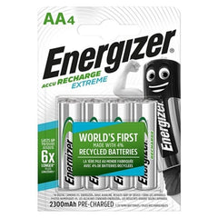 ENERGIZER - EXTREME HR6 AA 2300mAh BATERÍA RECARGABLE 4 UNIDADES?