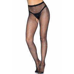 LEG AVENUE - CROTHLESS FISHNET TIGHTS