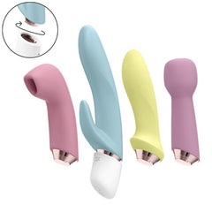 SATISFYER - MARAVILLOSO MONTAJE VIBRADOR Y AIRE PULSADO PARA HORNO