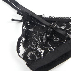 SUBBLIME - CONJUNTO TRES PIEZAS SUJETADOR + LIGUERO + Tanga S/M