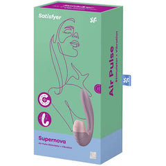 SATISFYER - ESTIMULADOR DE PULSO DE AIRE Y VIBRACIÓN SUPERNOVA BLANCO