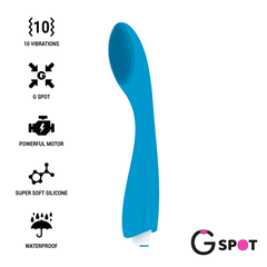 PUNTO G - VIBRADOR PUNTO G GYLBERT AZUL TURQUESA