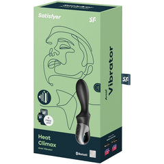 SATISFYER - HEAT CLIMAX BLACK ANAL VIBRATOR APPLICATION