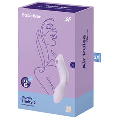 SATISFYER - CURVY TRINITY 2 VIBRADOR AIR PULSE NEGRO