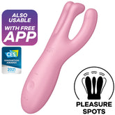 SATISFYER - APLICACIÓN VIBRADOR THREESOME 4 ROSA