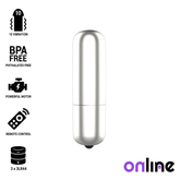 ONLINE - MINI SILVER VIBRATING BULLET