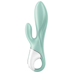 SATISFYER - AIR PUMP BUNNY 5+ APPLICATION INFLATABLE RABBIT VIBRATOR GREEN