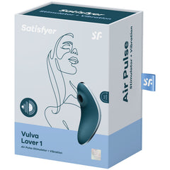 SATISFYER - VULVA LOVER 1 PULSO ESTIMULADOR DE AIRE Y VIBRADOR MORADO