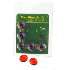 TALOKA - 5 BOLAS DE GEL ÍNTIMO DE FRESA BRASILEÑO