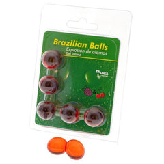 TALOKA - 5 BOLAS DE GEL ÍNTIMO BRASILEÑO DE FRESA Y CEREZA