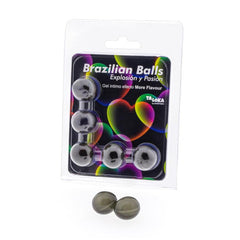 TALOKA - 5 BOLAS BRASILEÑAS MÁS EFECTO EXCITANTE SABOR EN GEL