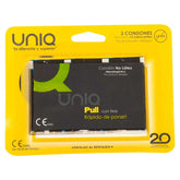 UNIQ - PULL CONDOMS WITHOUT LATEX STRIPS 3 UNITS