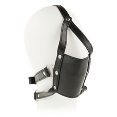 OHMAMA HEAD HARNESS WITH BALL GAG MUZZLE COVER