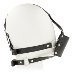 OHMAMA HEAD HARNESS WITH BALL GAG MUZZLE COVER