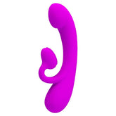 PRETTY LOVE - SINCERE VIBRATOR AND CLITORIS SUCTION CUP SILICONE PURPLE