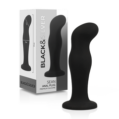 BLACK&SILVER - PLUG ANAL DE SILICONA SEAN PREMIUM NEGRO