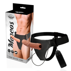 HARNESS ATTRACTION - HOLLOW FRAME REINS WITH VIBRATOR 15 CM -O- 5 CM