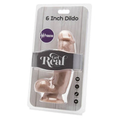 GET REAL - DILDO DE 12 CM CON PERLAS VIBRADORAS DE PIEL