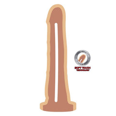 HAZTE REAL - DONG DE PIEL DE DOBLE DENSIDAD 19 CM