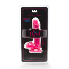 GET REAL - HAPPY DICKS DILDO DE BOLA ROSA DE 12 CM