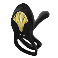 ZALO - VIBRATING COUPLES RING BAYEK BLACK