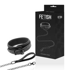 FETISH SUBMISSIVE - CHAIN COLLAR WITH NOPRENE LINING