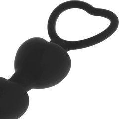 BLACK&SILVER - CADENA CORAZÓN ANAL MILA 18 CM