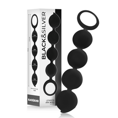 BLACK&SILVER - LENNON ANAL PRUNING 4 SILICONE SPHERES 15 CM
