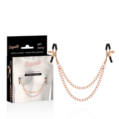 COQUETTE CHIC DESIRE - FANTASY METAL METELONS CLIPS WITH CHAIN