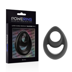 POWERING - SUPER FLEXIBLE AND RESISTANT PENIS AND TESTILE RING PR14 BLACK
