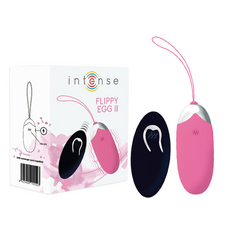 INTENSE - FLIPPY II VIBRATING EGG WITH PINK REMOTE CONTROL