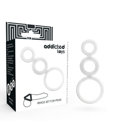 ADDICTED TOYS - TRANSPARENT COCK RING SET