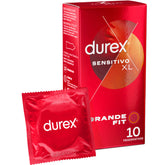 DUREX - CONDONES SENSIBLES XL 10 UNIDADES