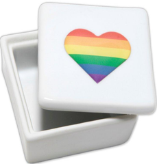 PRIDE - LGBT SQUARE HEART JEWELRY BOX