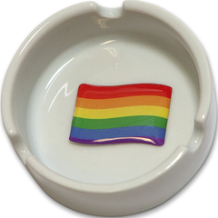 PRIDE - ROUND CANDLE HOLDER LGBT FLAG 8 mm