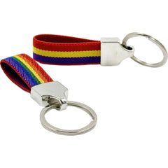 PRIDE - ELASTIC FABRIC KEYCHAIN WITH FLAG