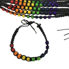 ORGULLO - PULSERA CON CUENTAS BANDERA LGBT